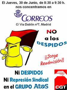 30-J Ni Despidos ni Represion Sindical Correos Pequeño